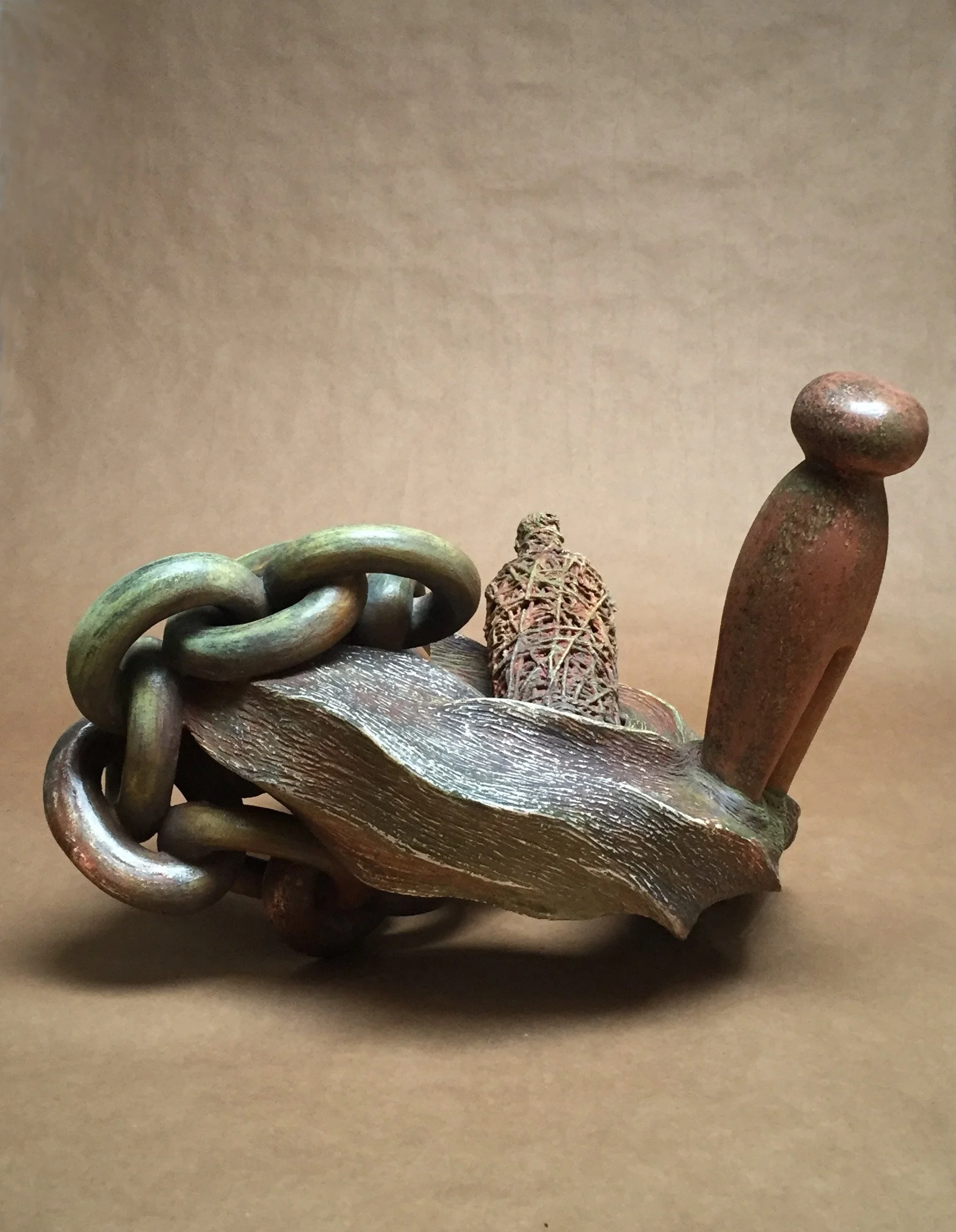  Mother Pin Awash  21 x 28 x 23 inches, 2016 Clay and watercolor