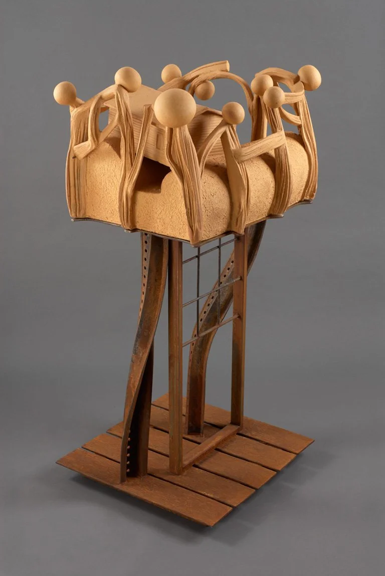  Williams Muscadine Vineyard (view 2)  48 inches, 2014 Clay and steel