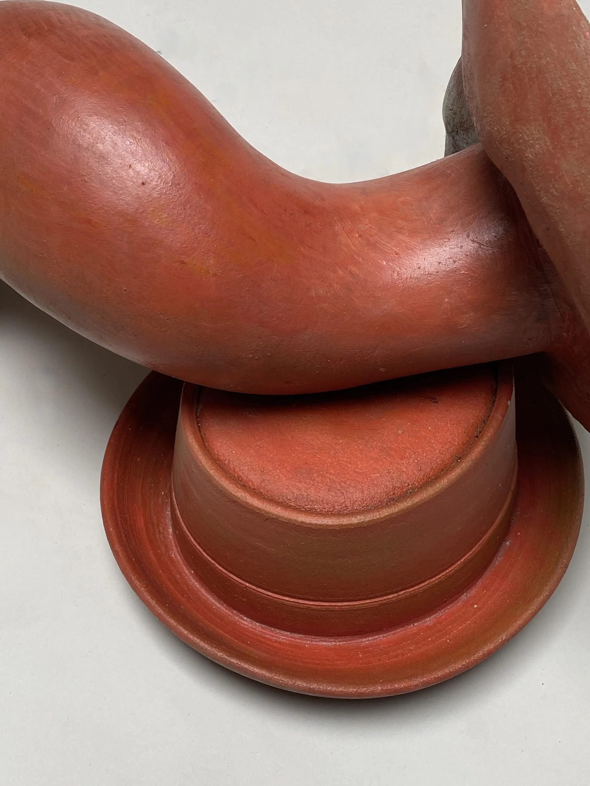  Frank's Peace (detail)  38 x 12 x 12 inches, 2002 Paint over clay