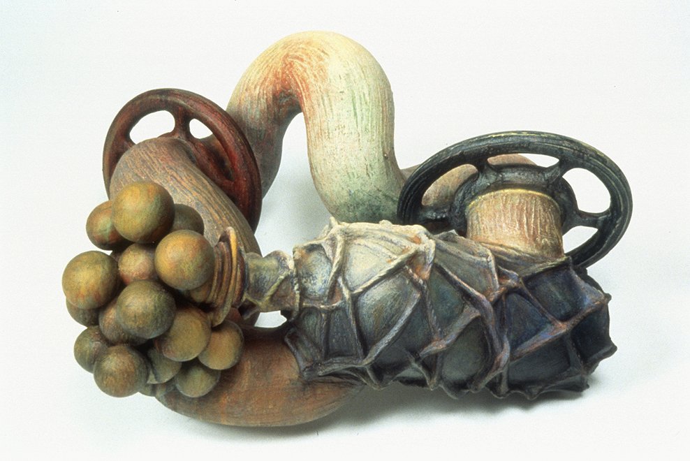  Cure in a Bottle  15 x 36 x 30 inches, 1994 Painted clay