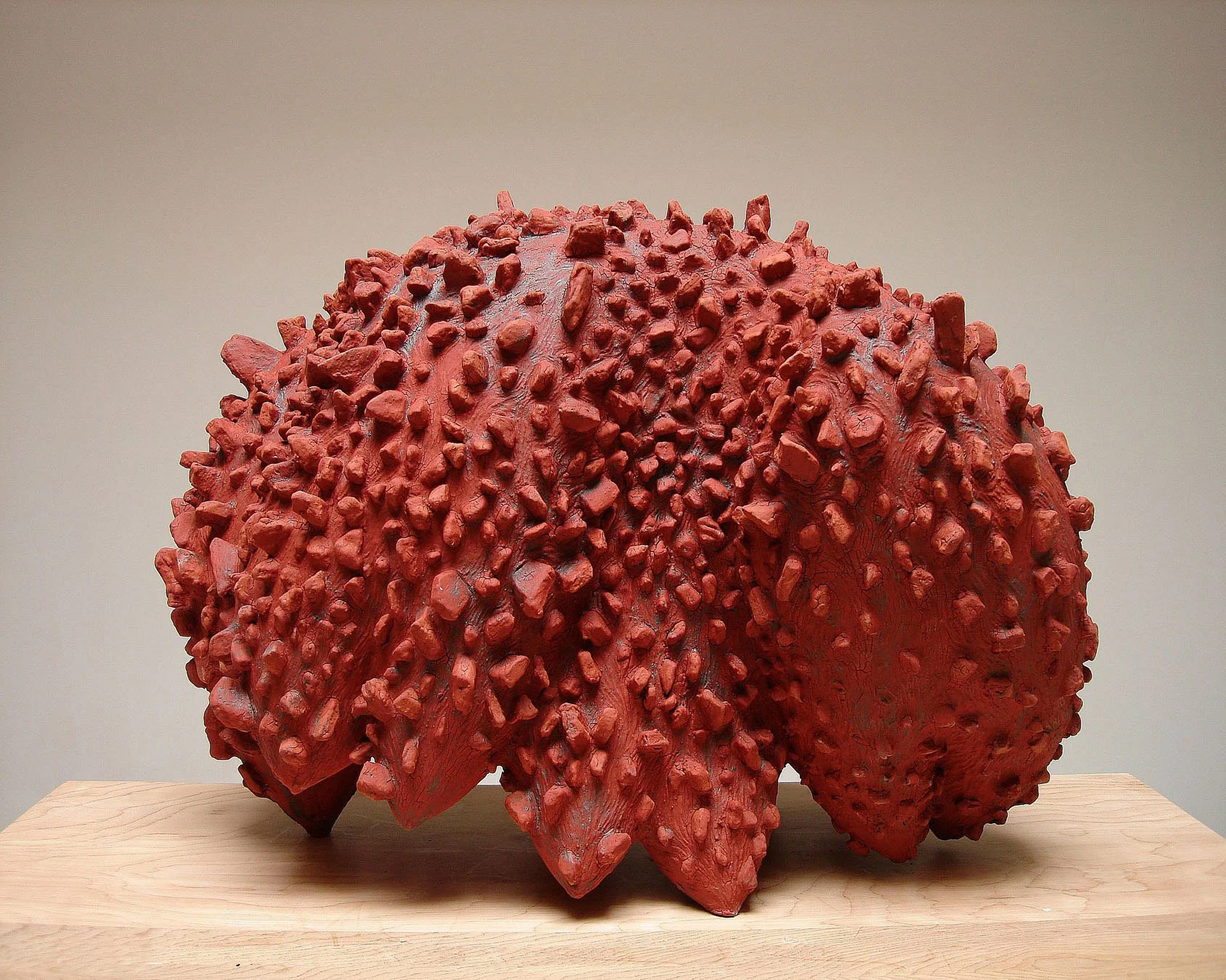  Worst Enemy  20 x 24 x 15 inches, 2006 Earthenware, slip, oxide