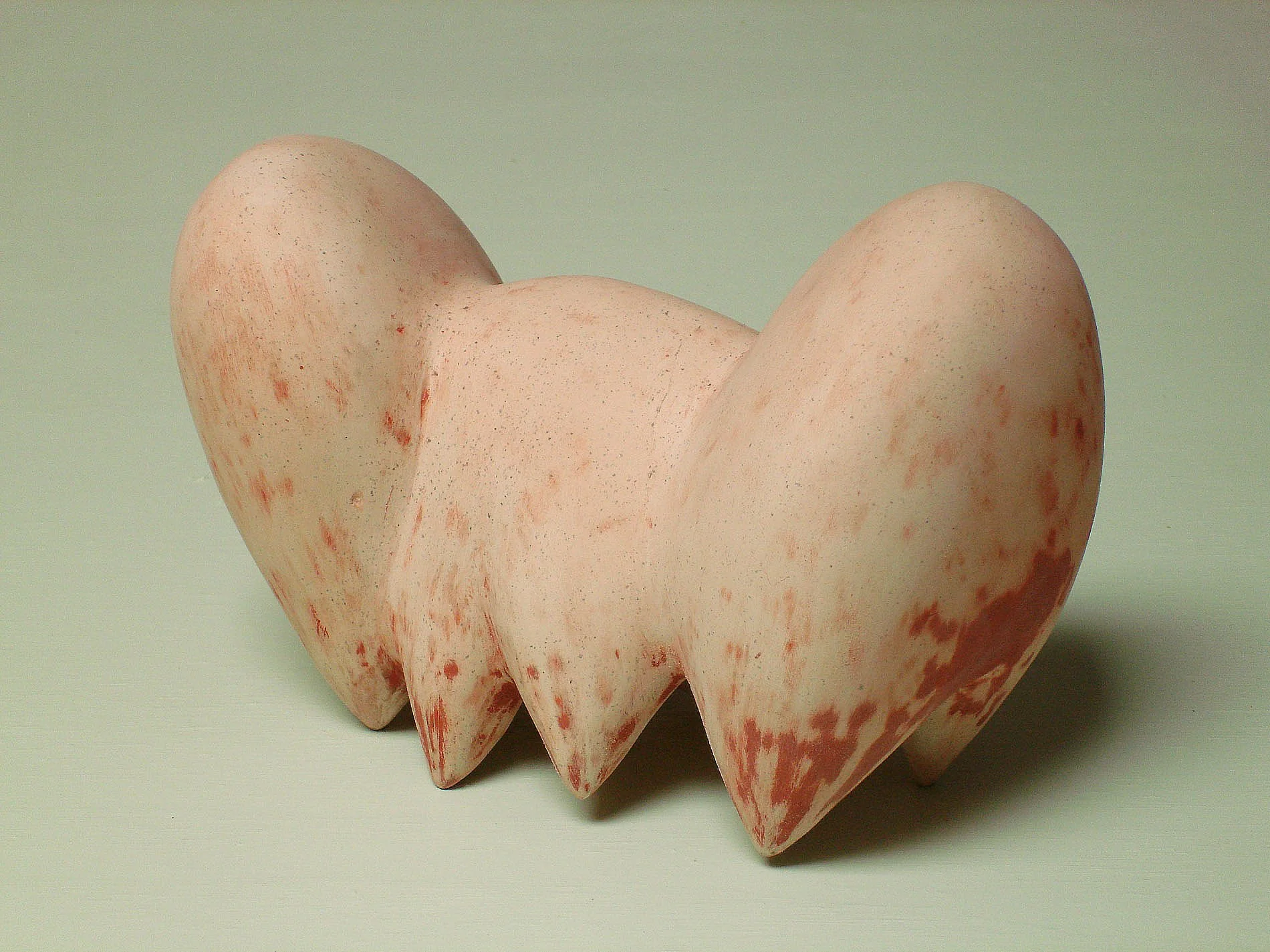  Raw  5 x 8 x 4 inches, 2008 Earthenware and slip