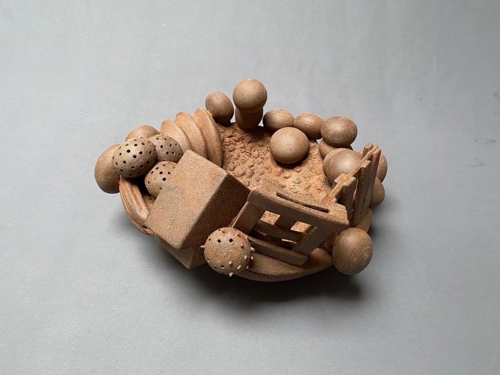  Farm Bowl with Orchard (view 2)  9.5 x 18 x 21.5 inches, 2020 Stoneware