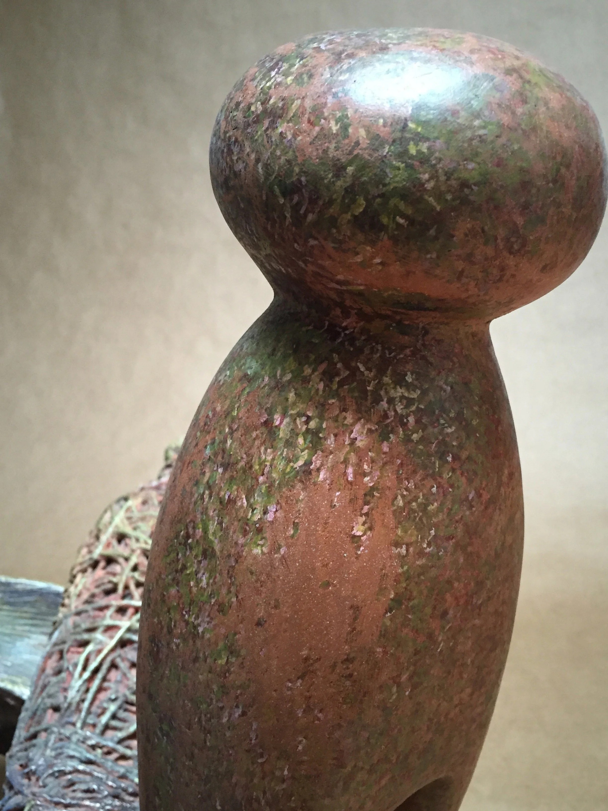  Mother Pin Awash (detail)  21 x 28 x 23 inches, 2016 Clay and watercolor