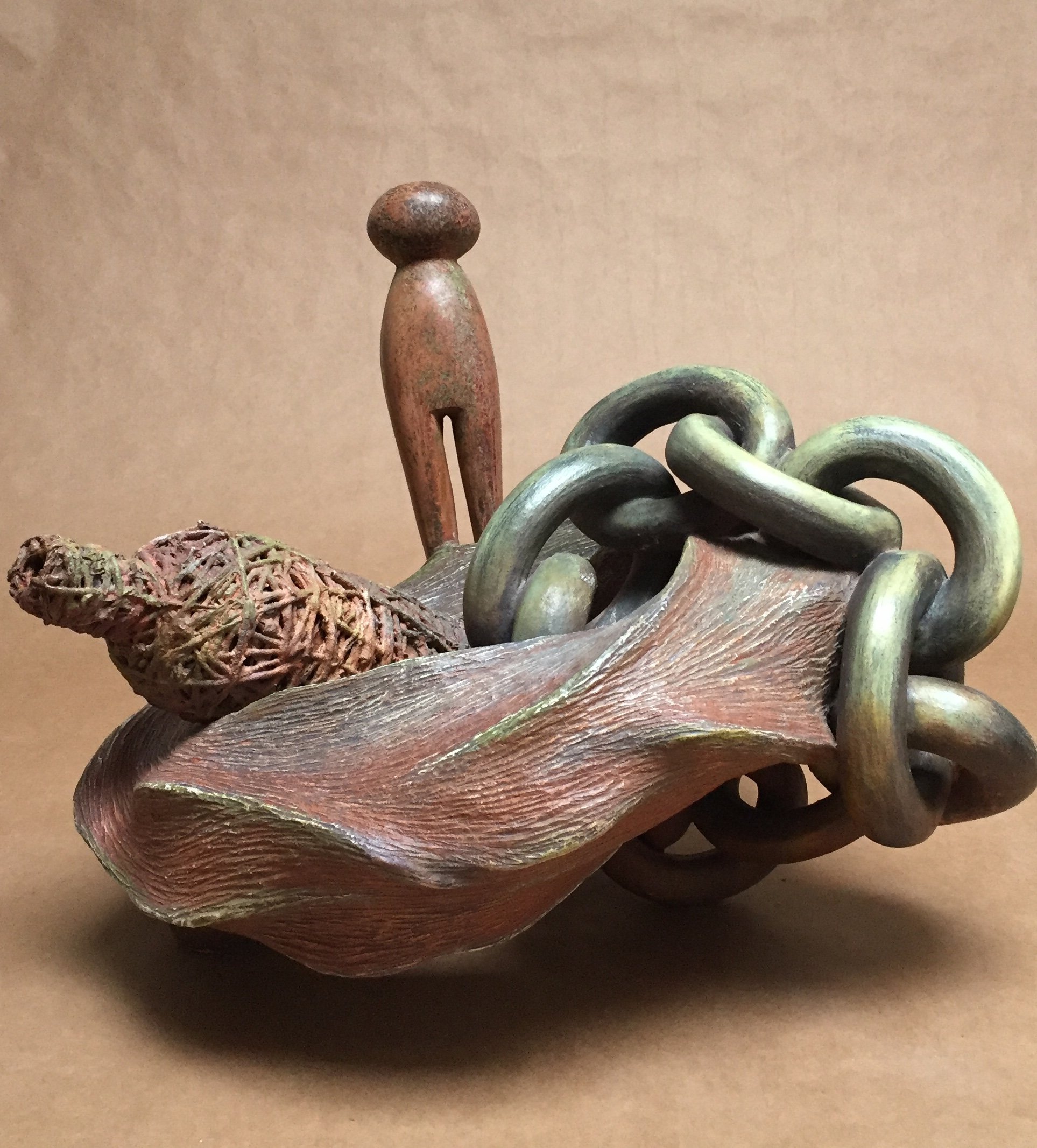  Mother Pin Awash  21 x 28 x 23 inches, 2016 Clay and watercolor