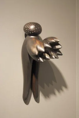  Pin Angel  18 x 10 x 5 inches, 2010 Earthenware, graphite, acrylic