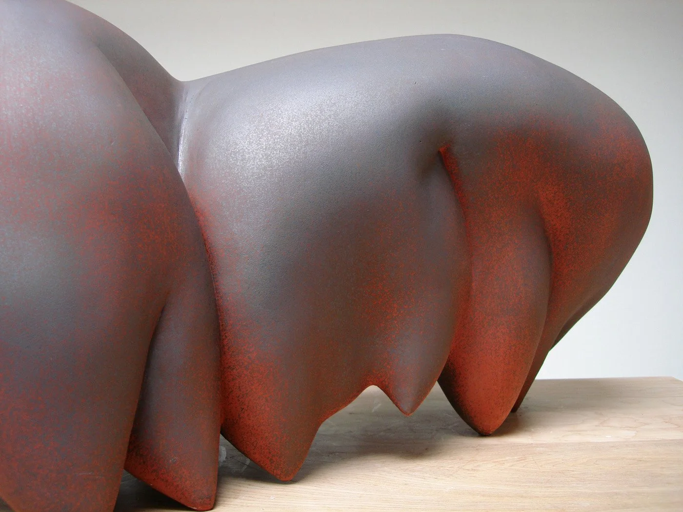  Old Soul (detail)  20 x 36 x 20 inches, 2006 Earthenware and oxide