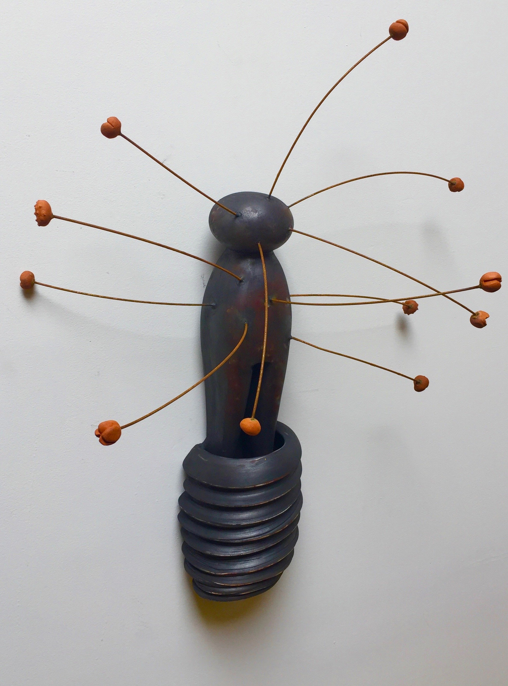  Mother Pin and Seeds  31 x 22 x 12 inches, 2017 Clay and graphite