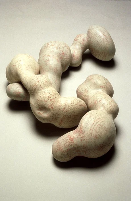  First Breath  8 x 60 x 28 inches, 1999 Painted earthenware