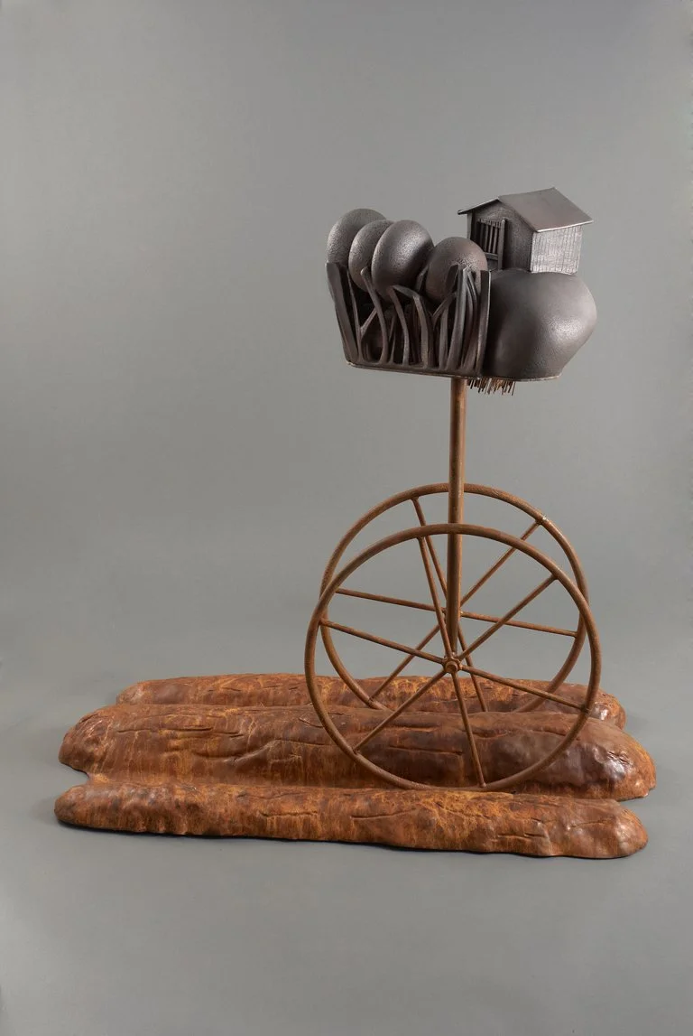  Albert and Elbert Howard  49 inches, 2014 Clay, steel