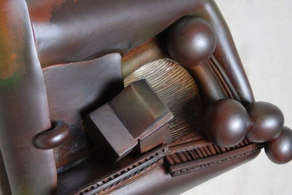  Percy Robinson (detail)  24 x 22 x 6 inches, 2009 Earthenware and graphite