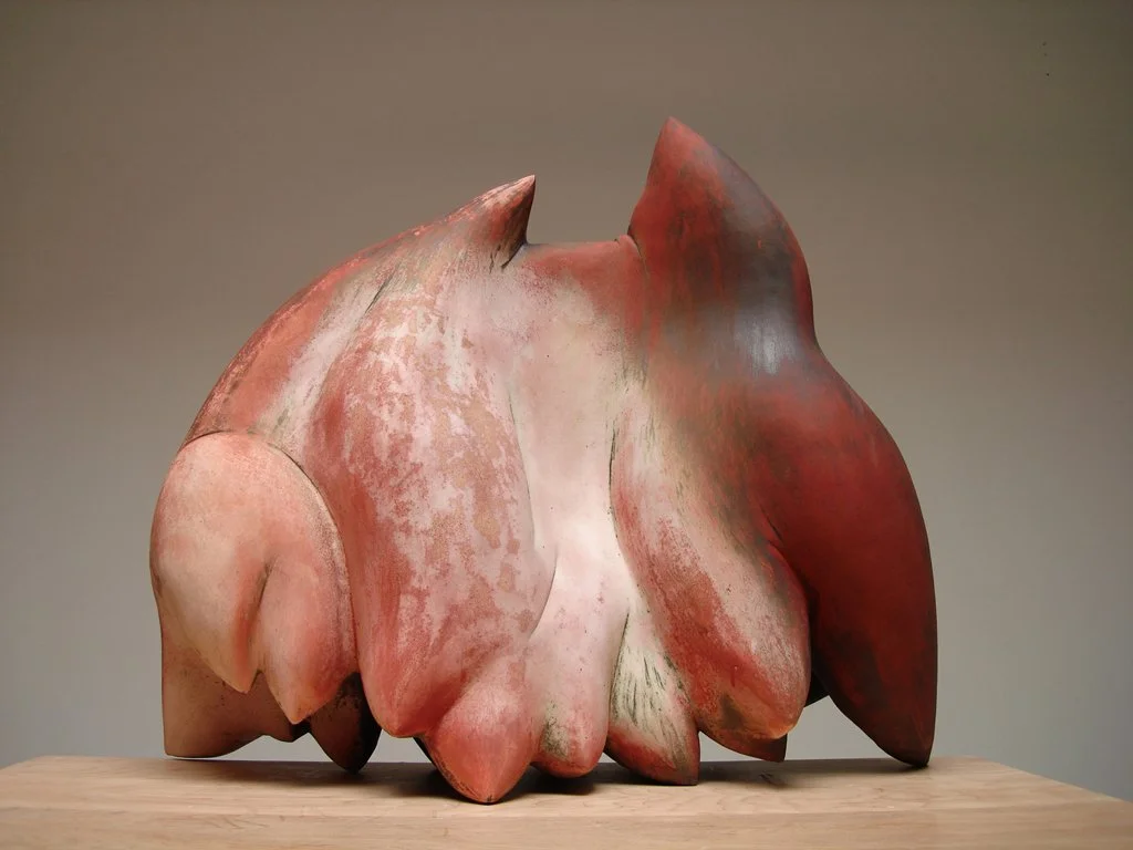  Sebi (view 2)  24 x 26 x 12 inches, 2006 Earthenware, oxide, slip
