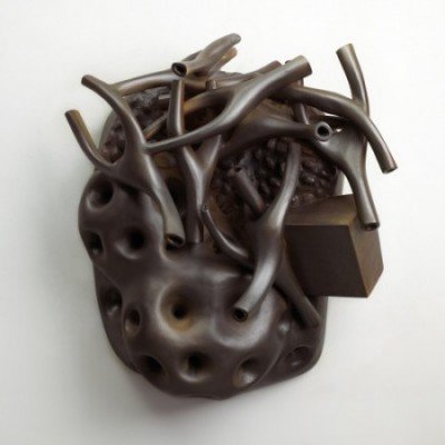  Inez Faust  28 x 24 x 8 inches, 2009 Earthenware and graphite