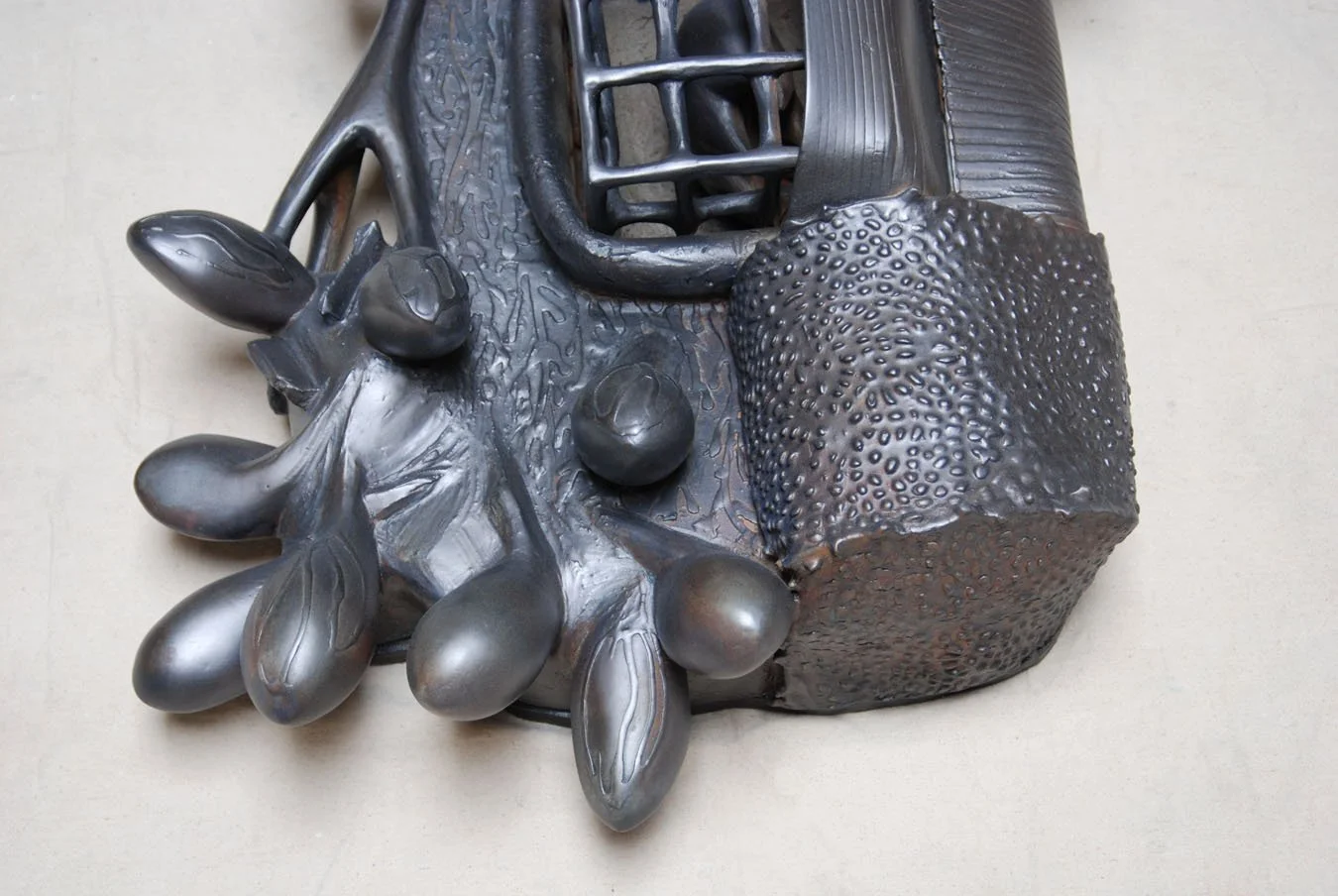  Willie and Jelena Gray (detail)  28 x 24 x 7 inches, 2009 Earthenware and graphite