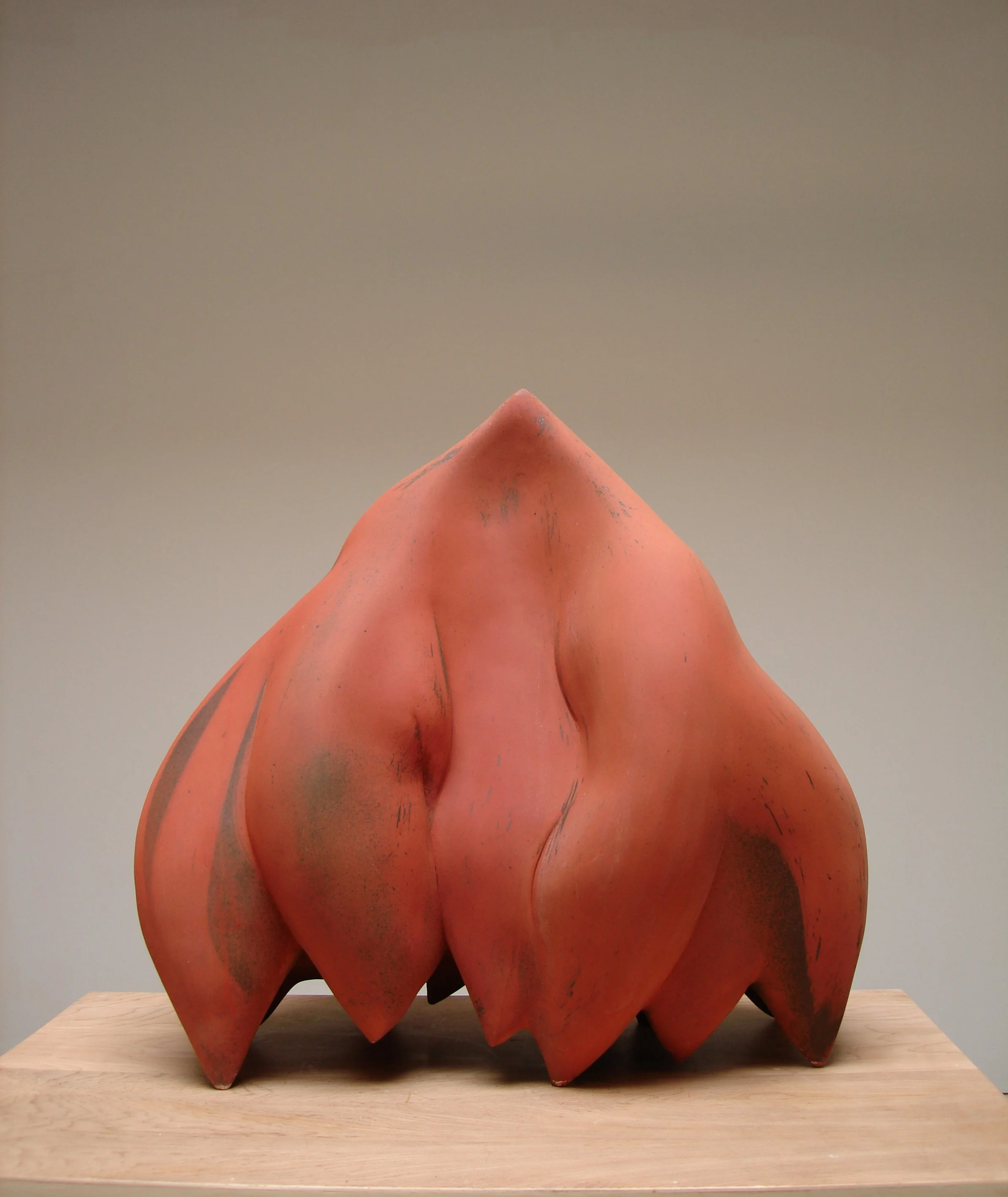  Heart of the Yam  26 x 26 x 14 inches, 2006 Earthenware, oxide, slip