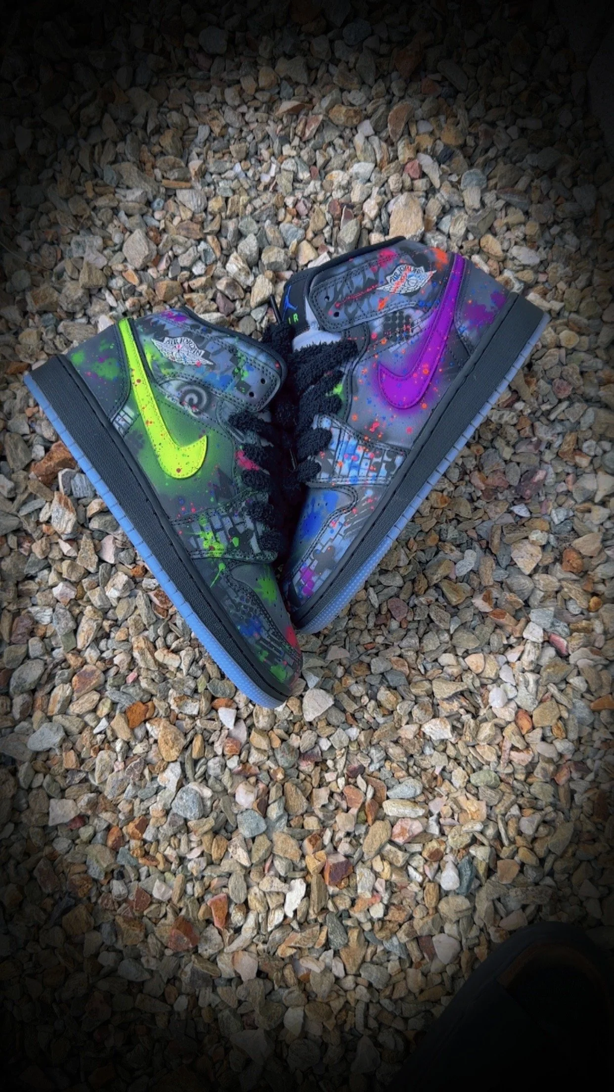 Neon Graffiti Therapy AJ1's