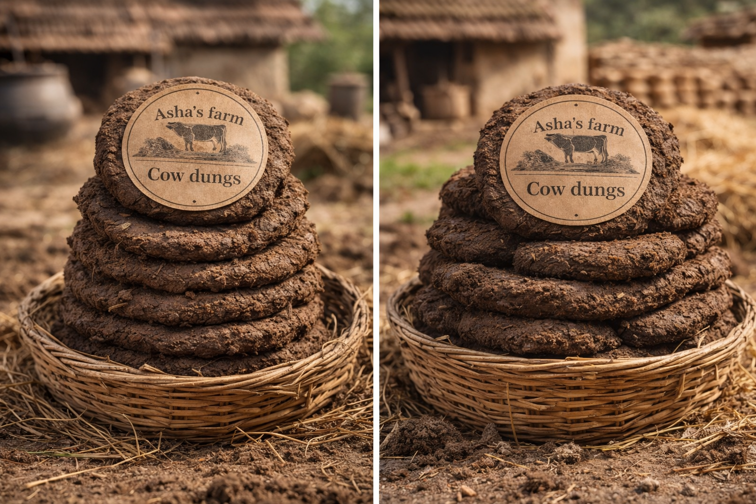 Cow dungs