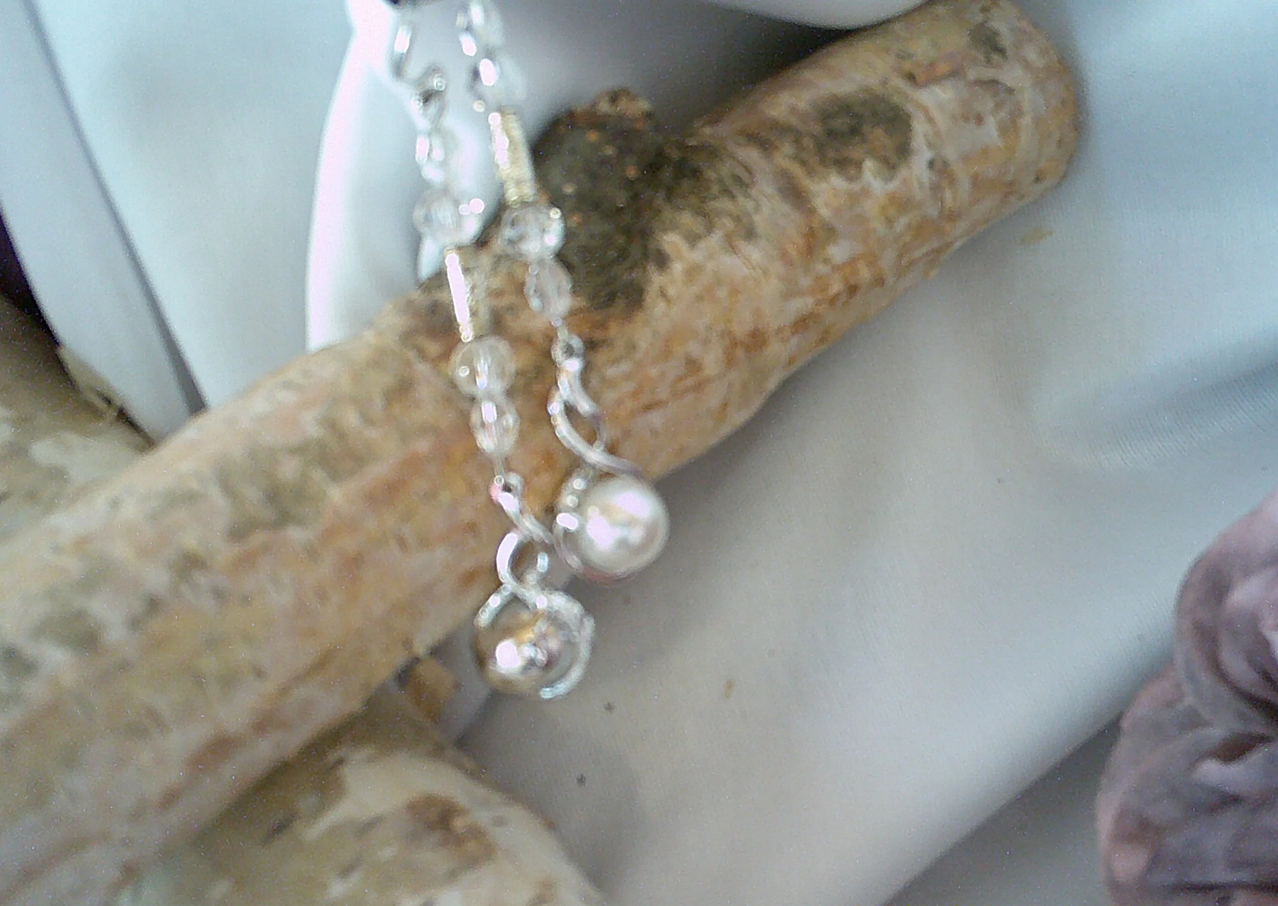 Moonlit Whisper — Clear Beads & Silver Accents