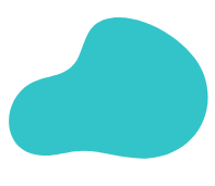 A blue, irregularly shaped object against a black background.