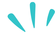 Abstract blue splash or burst shape on black background