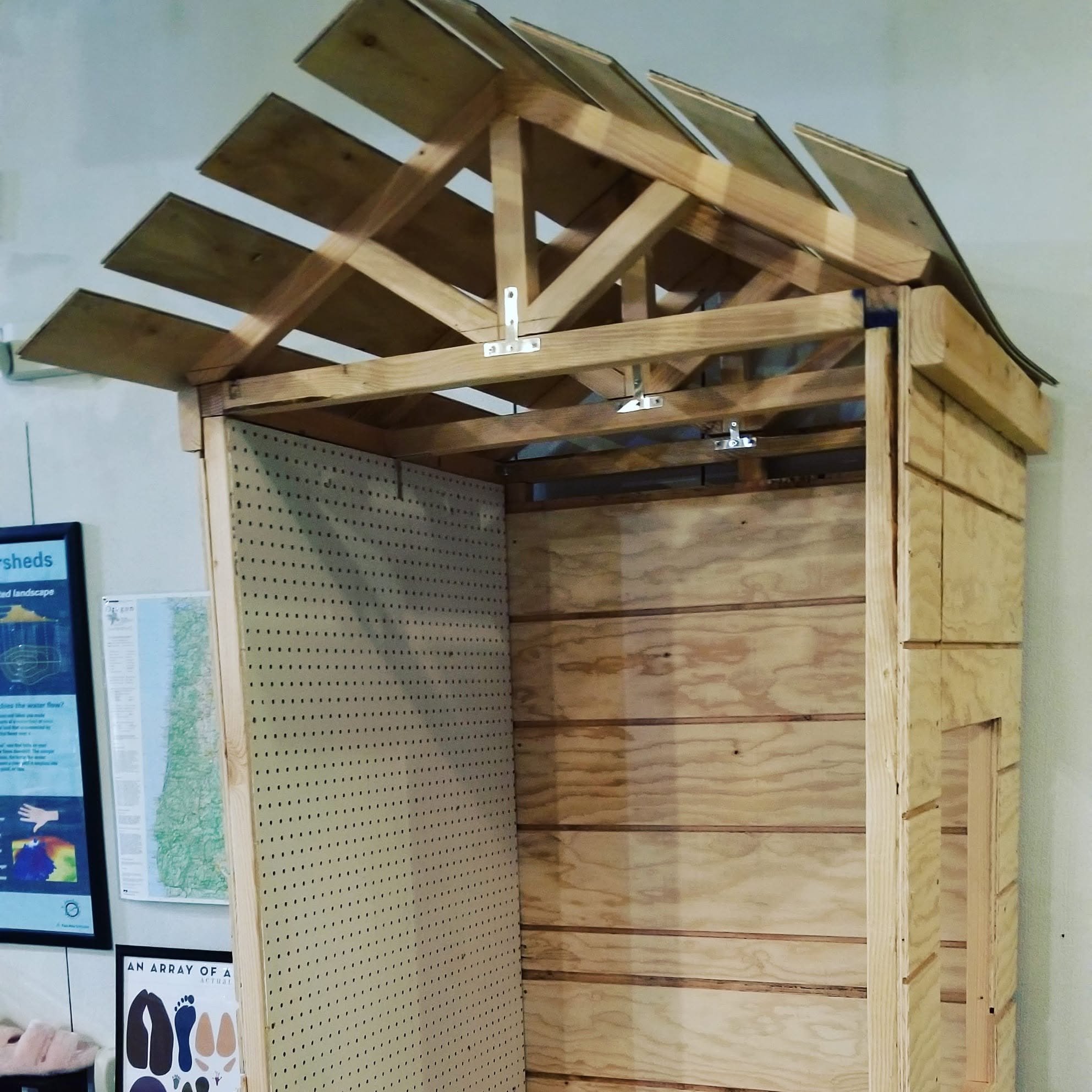 A sneak peek at the Ranger Station as it was being built.