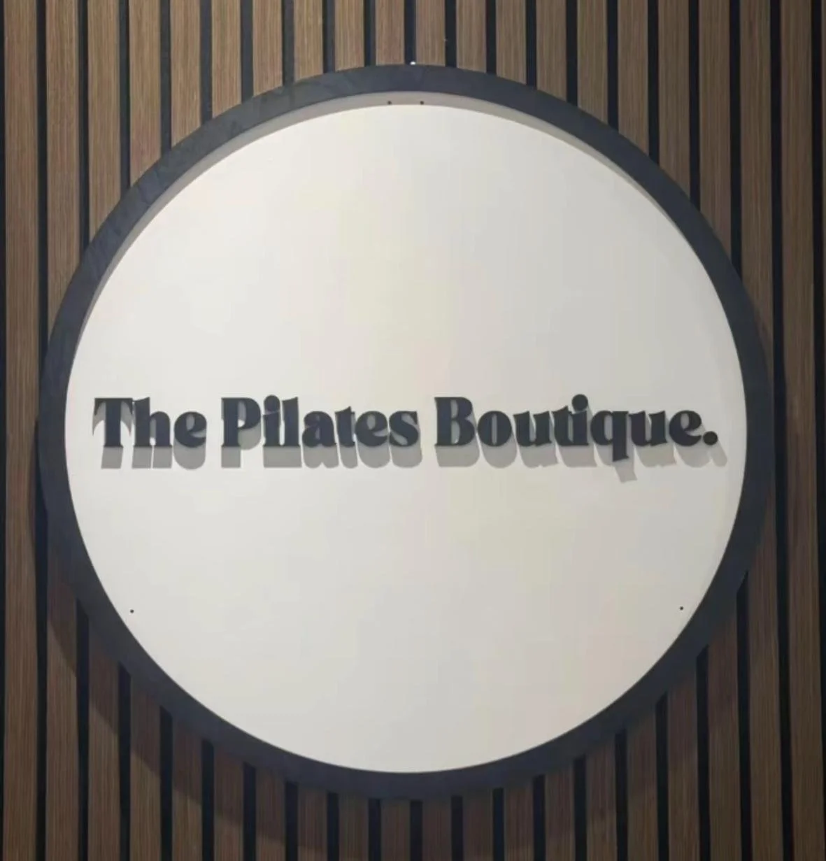 THE PILATES BOUTIQUE IOM SIGN