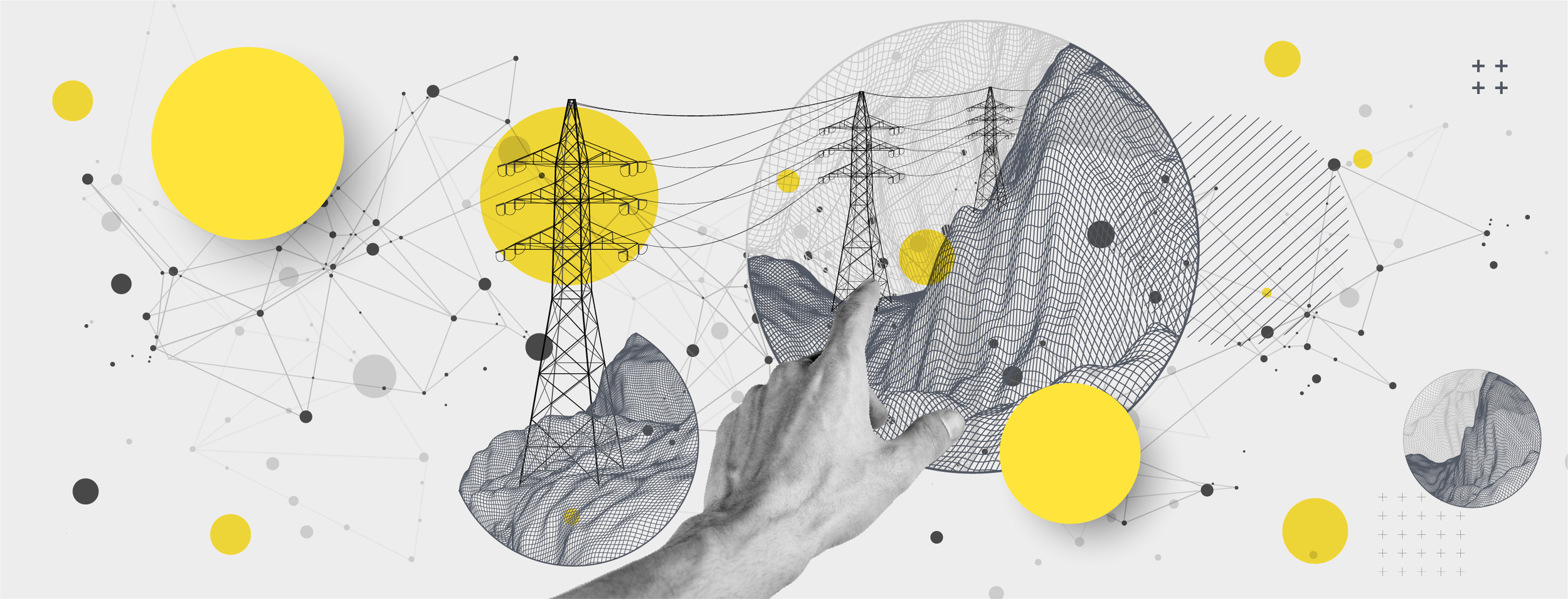 Conceptual illustration of utility infrastructure systems, power transmission, and modern capital planning within the energy and utilities sector.