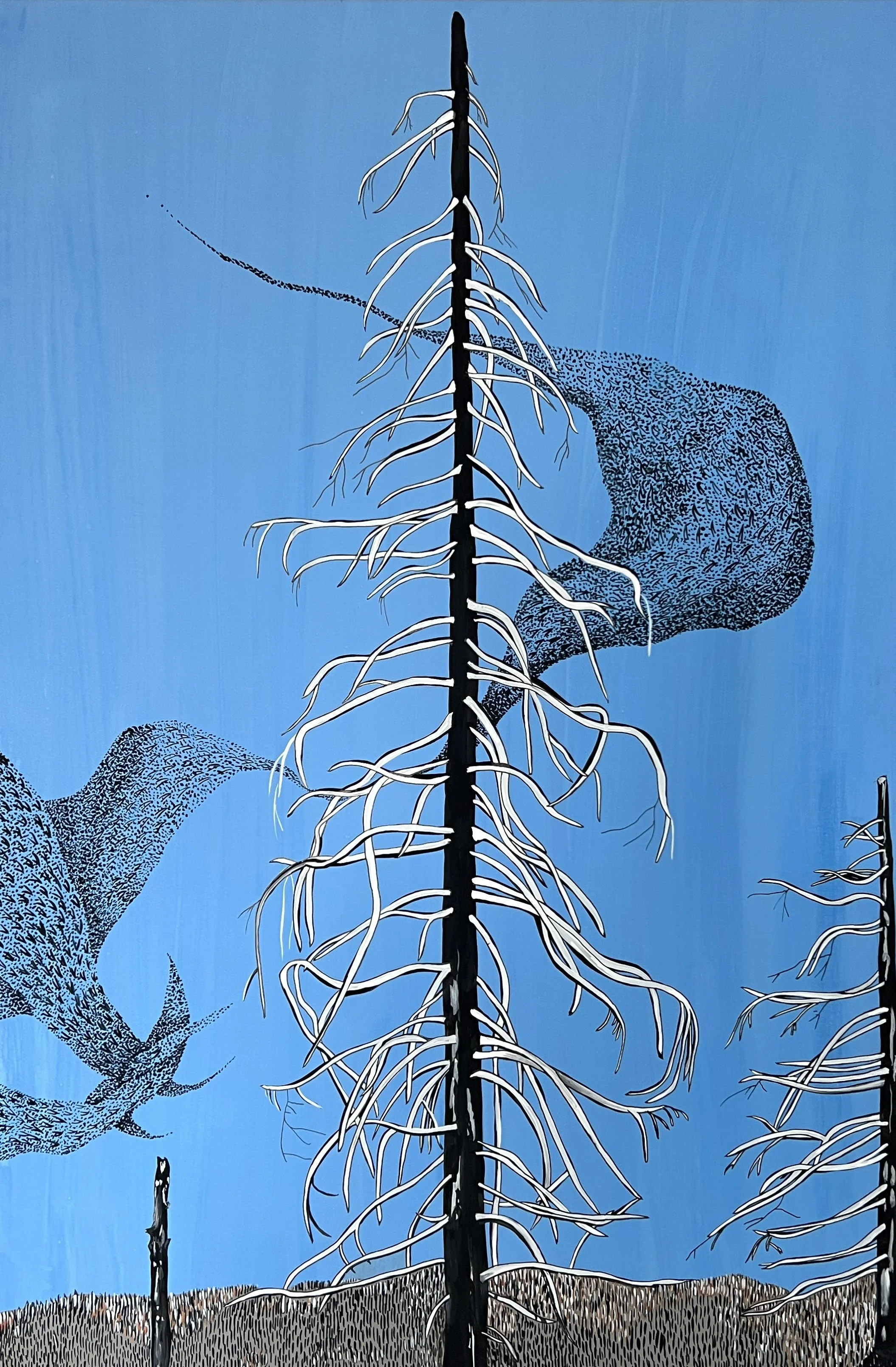 YOSEMITE SERIES
‘SOLIS’
2024
GOUACHE AND INK ON CLAY BOARD 
24’” X 36”