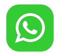 Green square icon with a white speech bubble containing a black telephone receiver, representing WhatsApp.