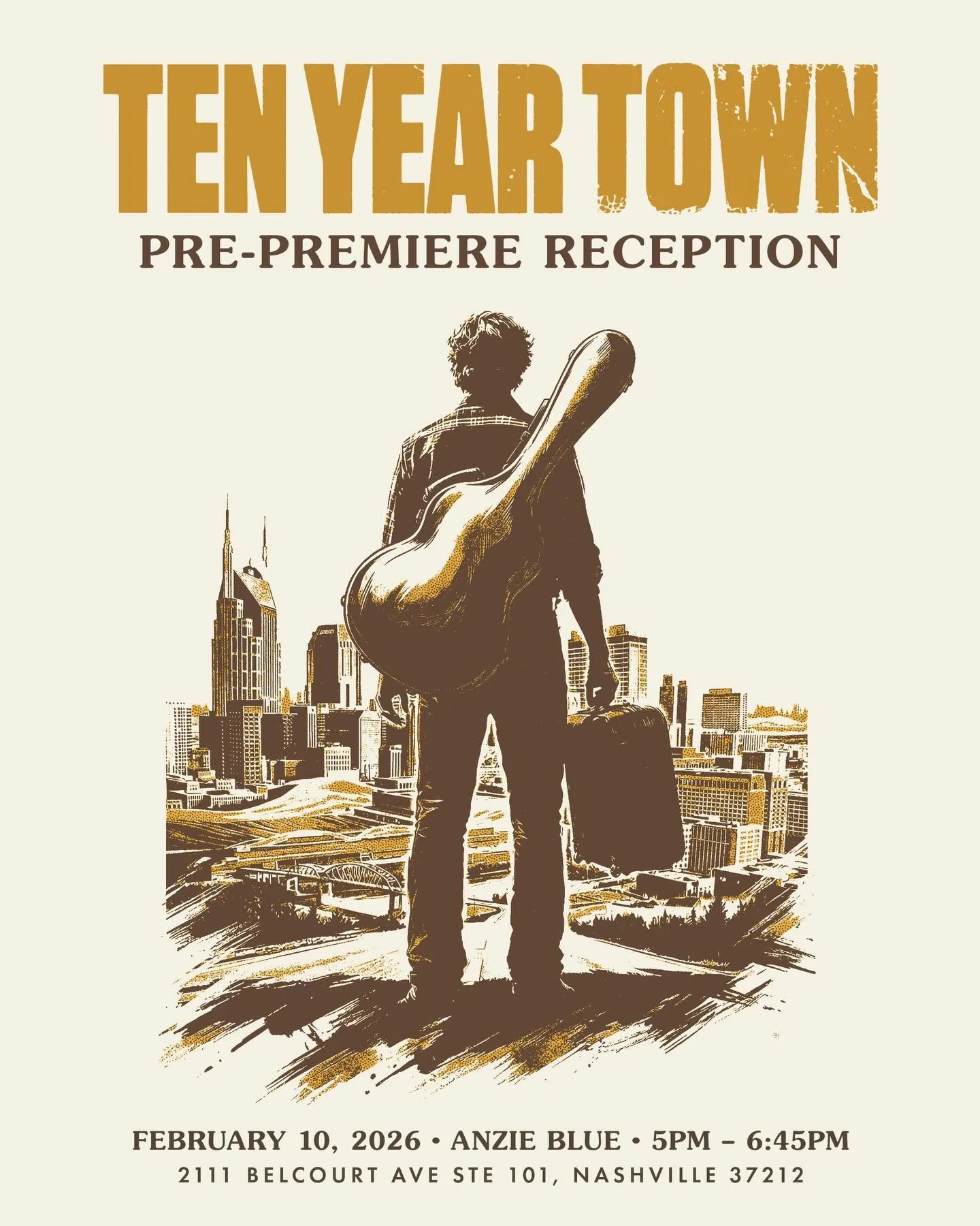 If you&rsquo;re joining us for the premiere of 10 Year Town on February 10th at the Belcourt Theater, come early for a pre-premiere hang across the street @anzieblue. 5-Doors (6:45) 🍾🍾🍾