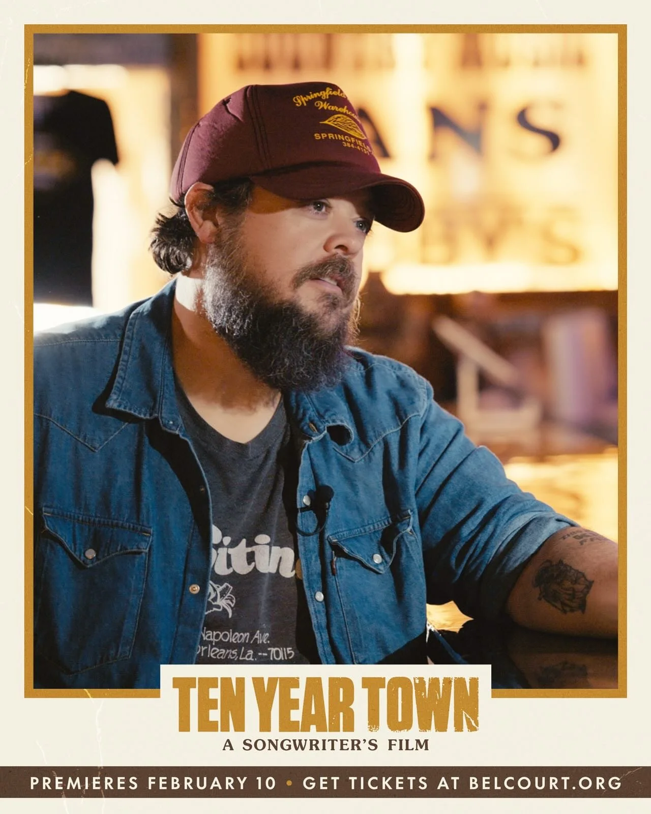 Only SIX MORE DAYS for the premiere of 10 Year Town @belcourttheatre !!! Today&rsquo;s artist spotlight is singer-songwriter @chriscanterbury  Check Chris out @3rdandlindsley tomorrow (Friday) afternoon for @rootsradiowmot Finally Friday while he pla