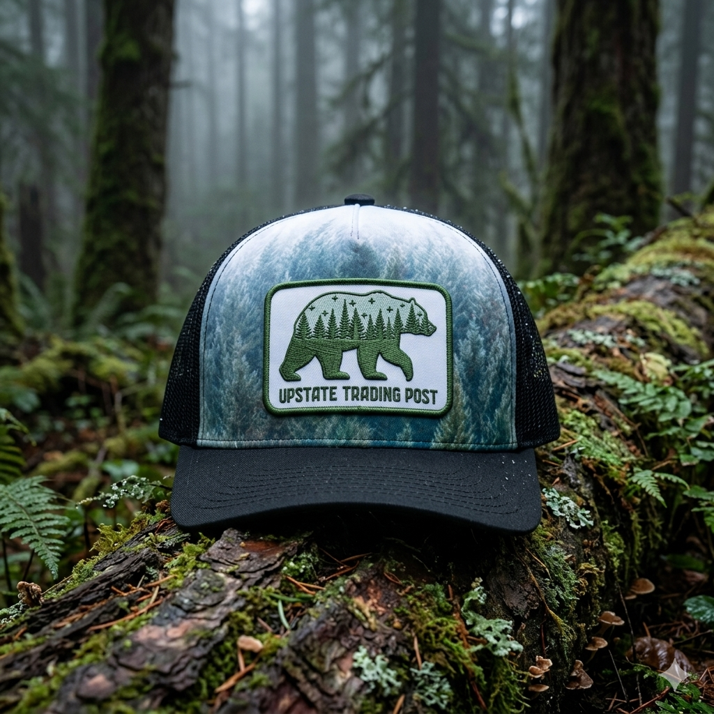 Bear Silhouette Patch Hat