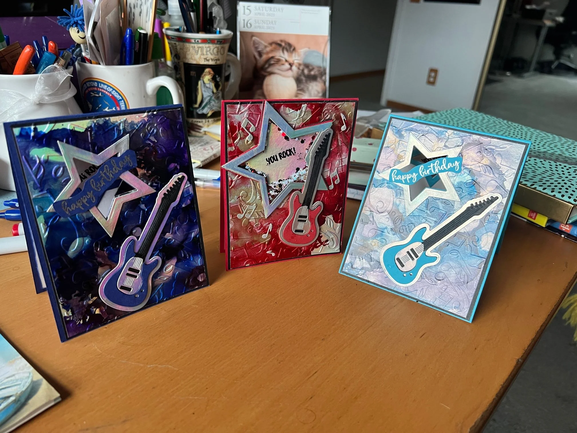 Guitar Rock Star Card