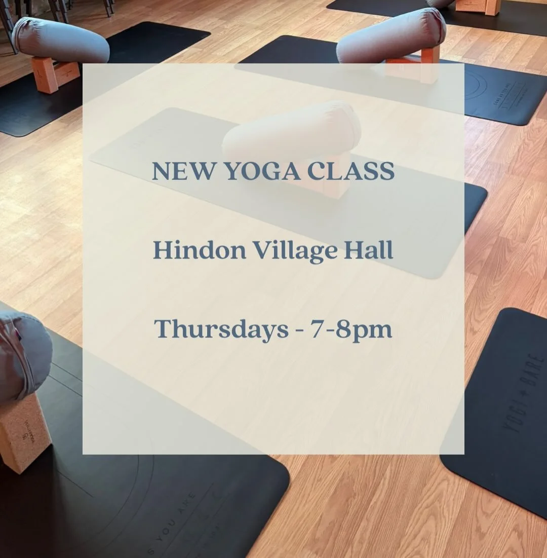 New yoga class 🧘🏽&zwj;♀️
Hindon Village Hall
Thursdays 7&ndash;8pm

Beginner friendly &middot; First class FREE ✨
Message to book!