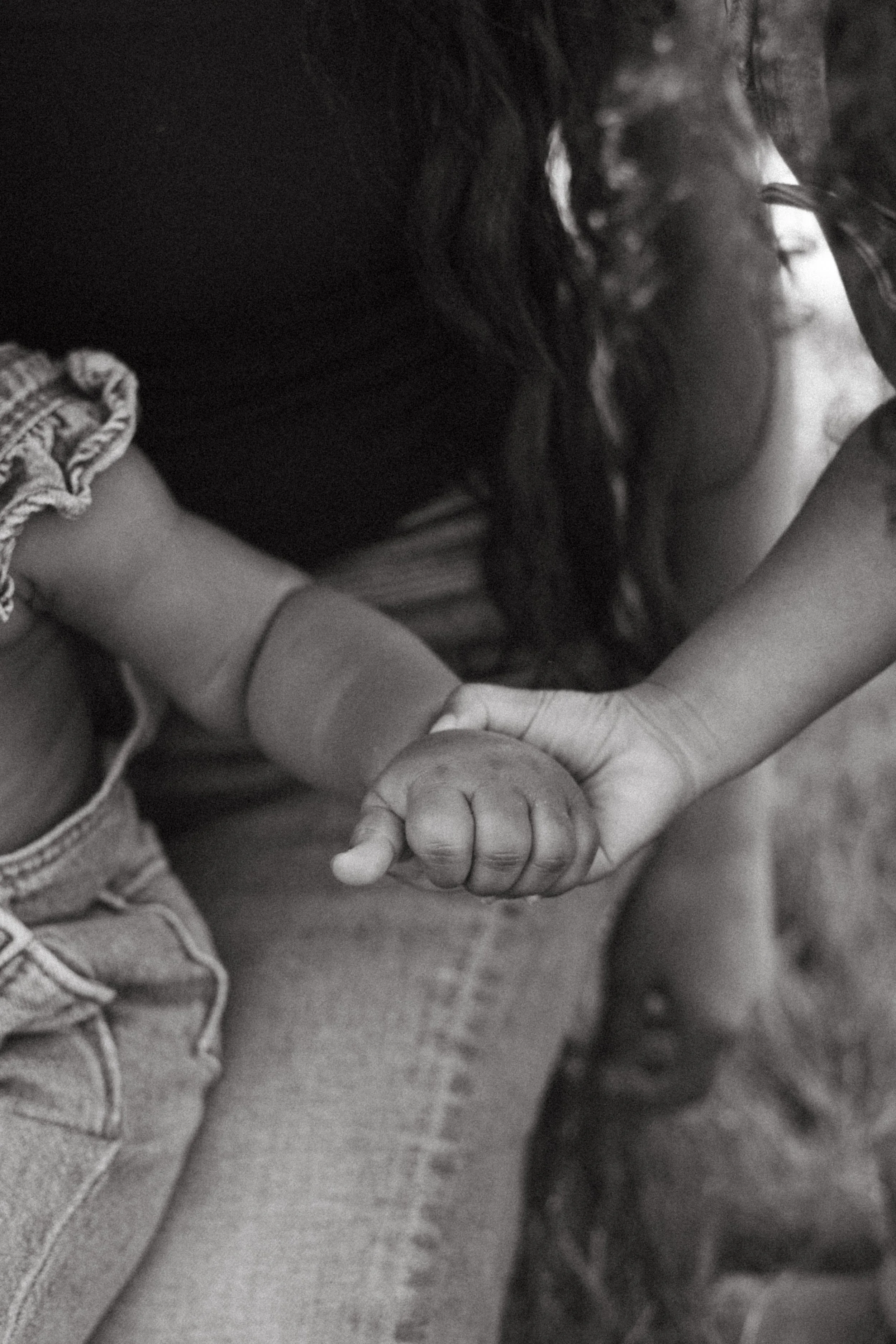 mother and daughter touching noses at rancho San Rafael park