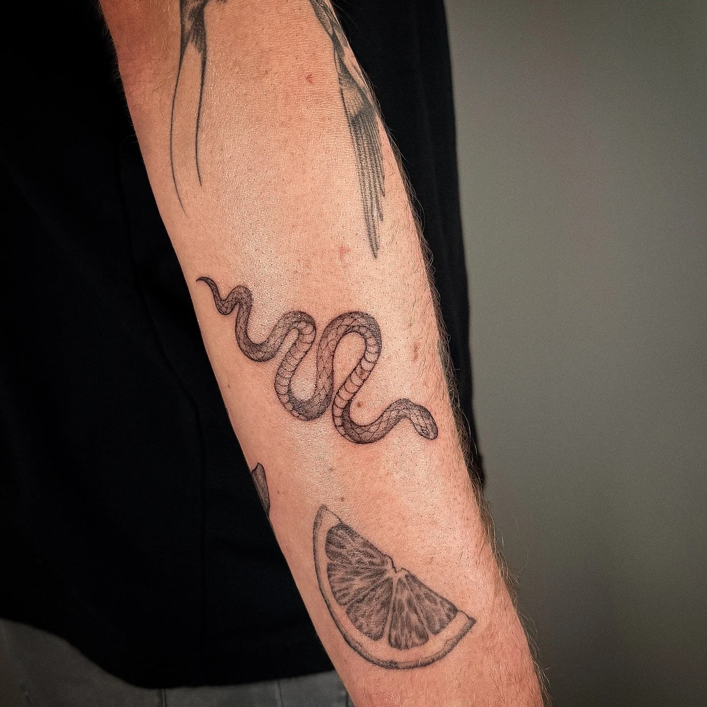 fine line snake 🐍

#jacksonvilletattooartist 
#finelinetattooartist 
#pontevedrabeach