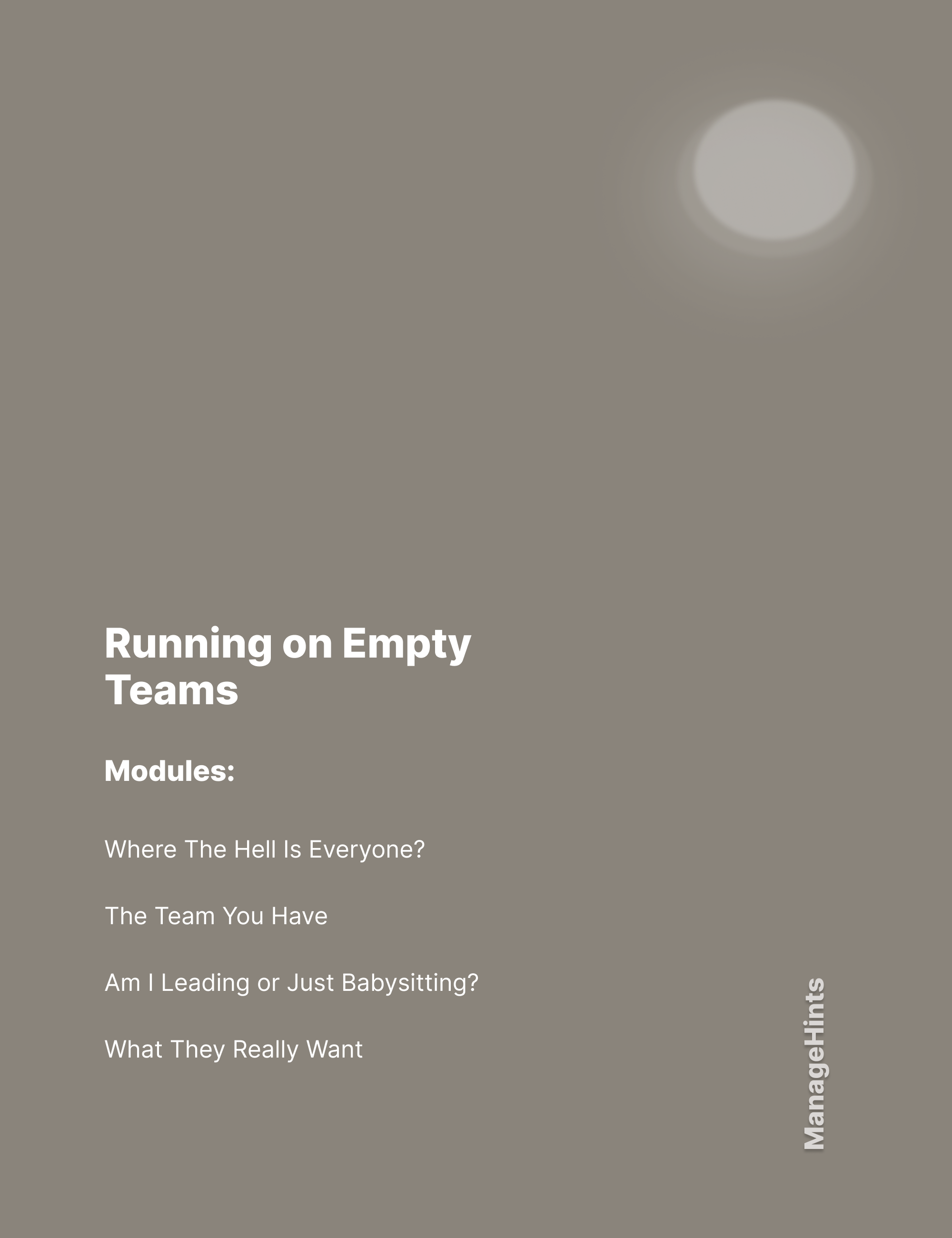 Running on Empty Teams - Module Bundle