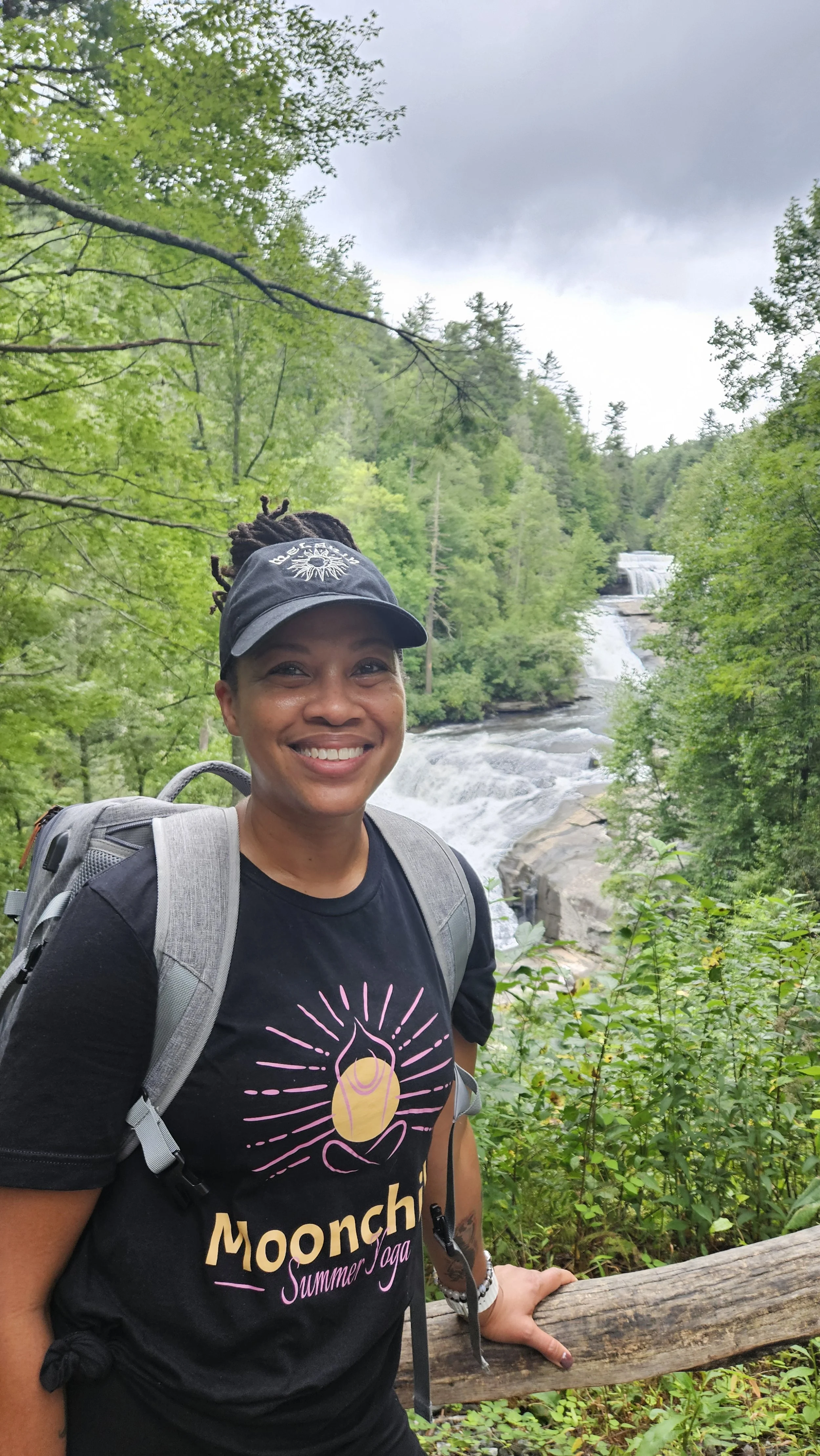 Hiking at Triple Falls, Brevard, NC- Moonchild Summer Yoga