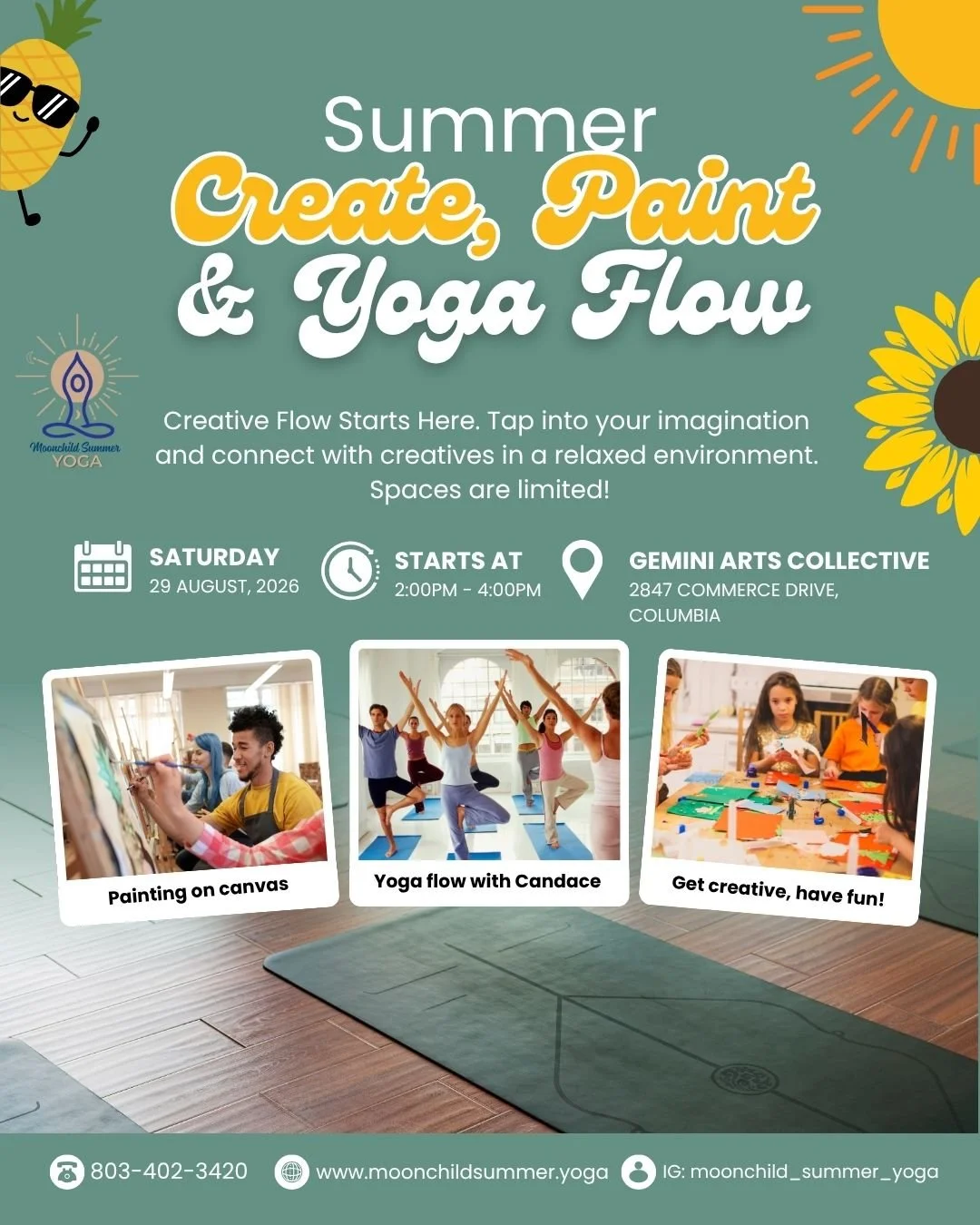 Summer Create, Paint + Flow Workshop