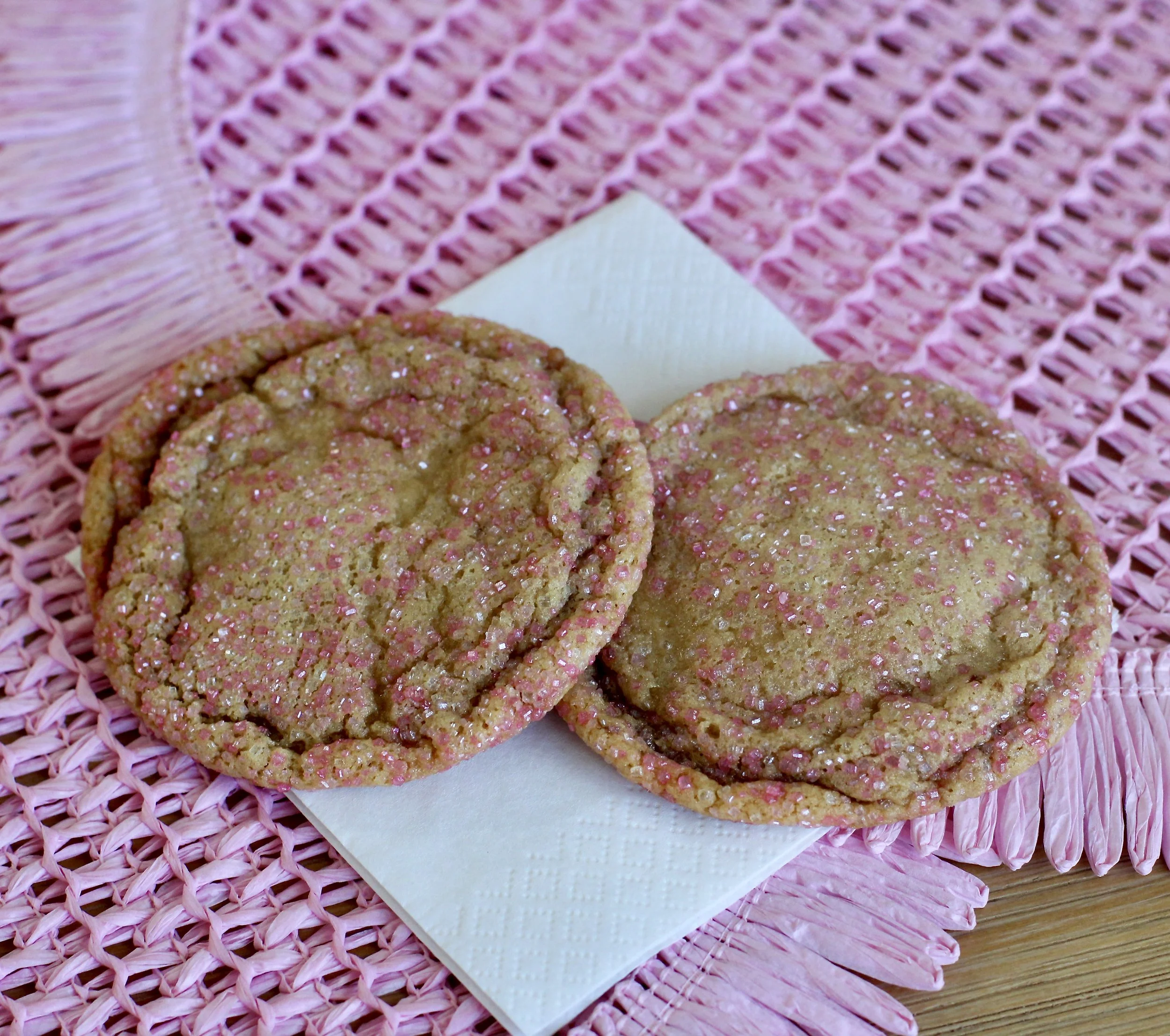 Pink Sprinkle Sugar Cookies