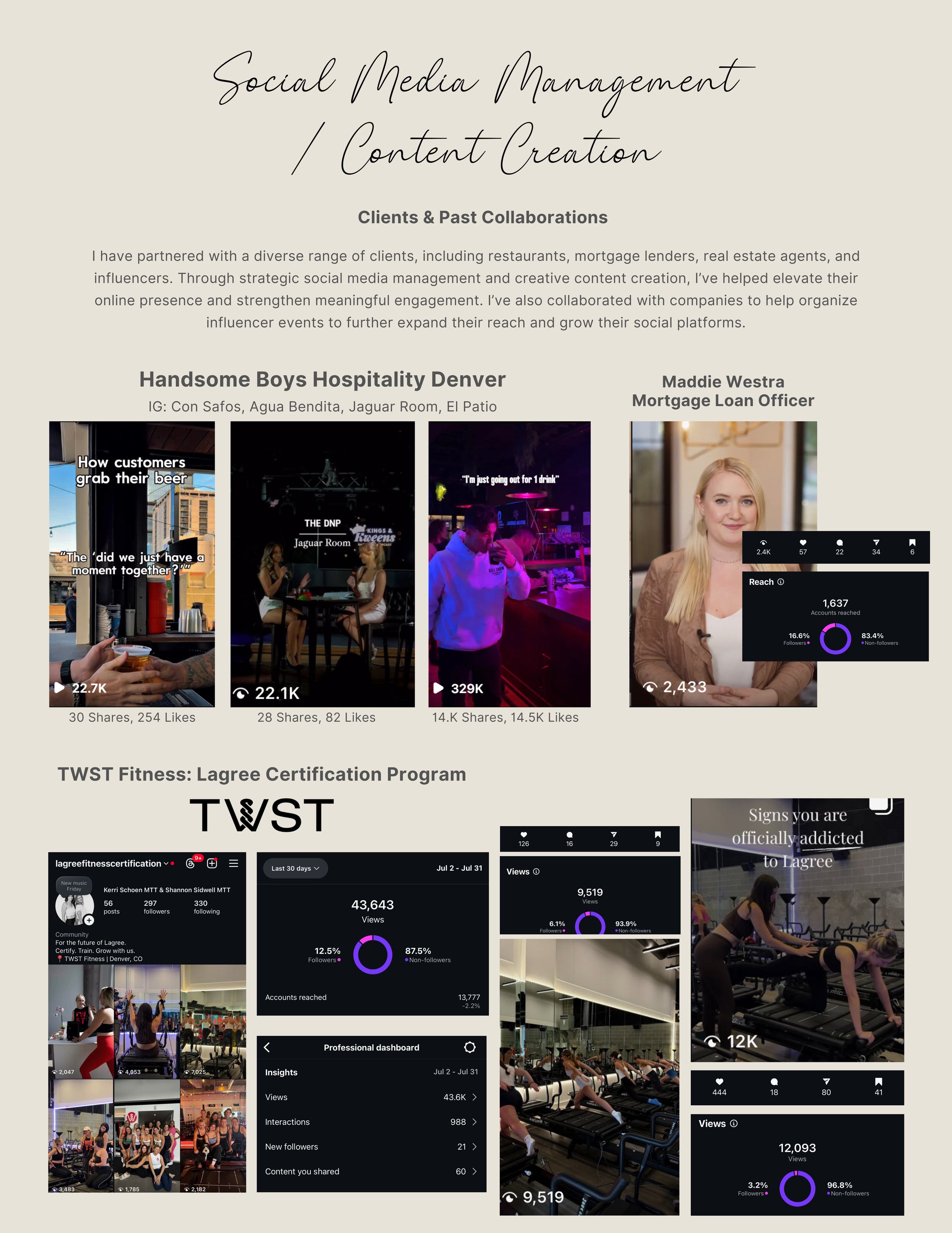 Social Media & Content Creation