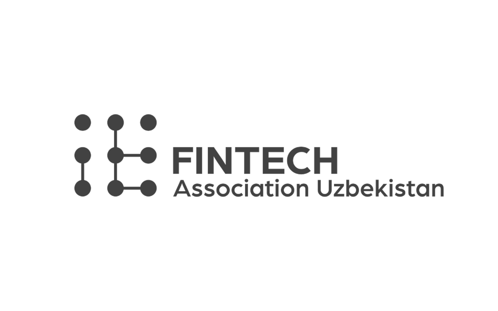 Logo of Fintech Association Uzbekistan with a stylized connected dots design and the name in bold