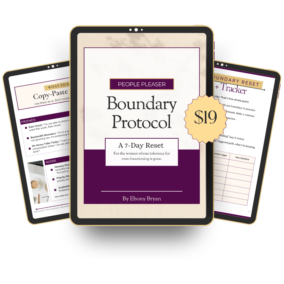 People-Pleaser Boundary Protocol A 7-Day Reset
