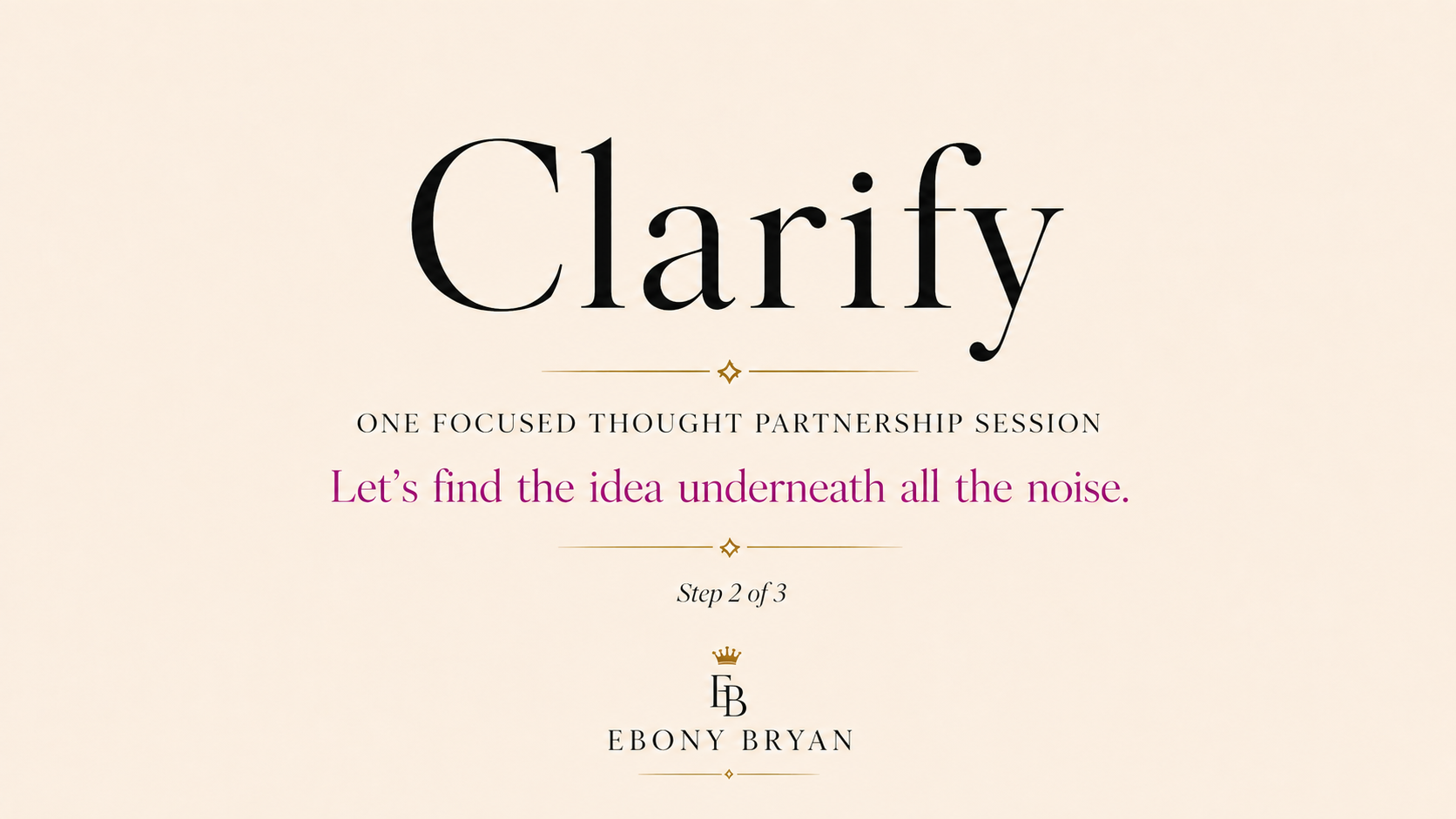 Clarify Session