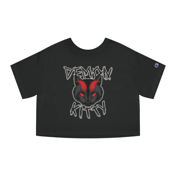 Demon Kitty Cropped T-Shirt