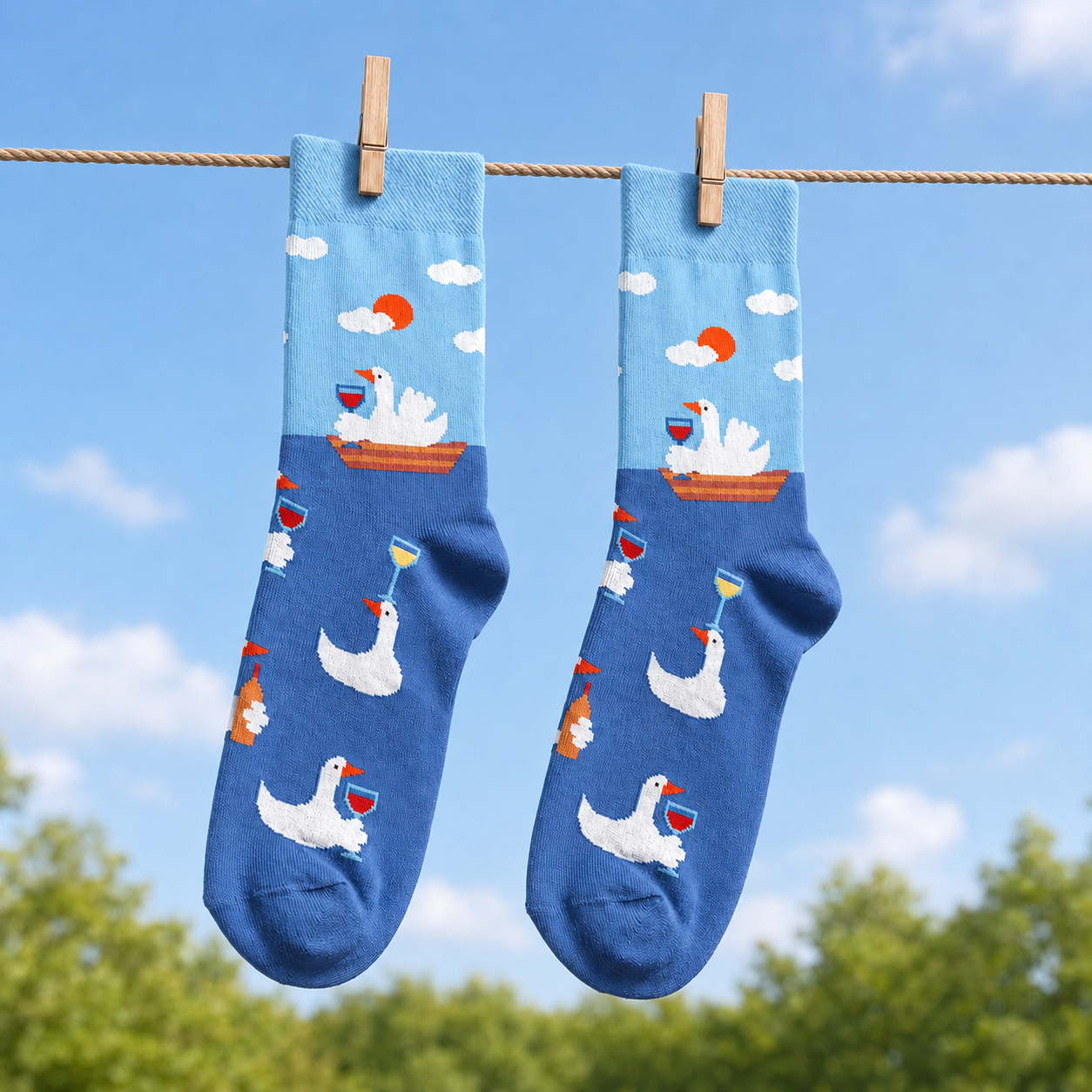 Ducky Happy Hour Socks