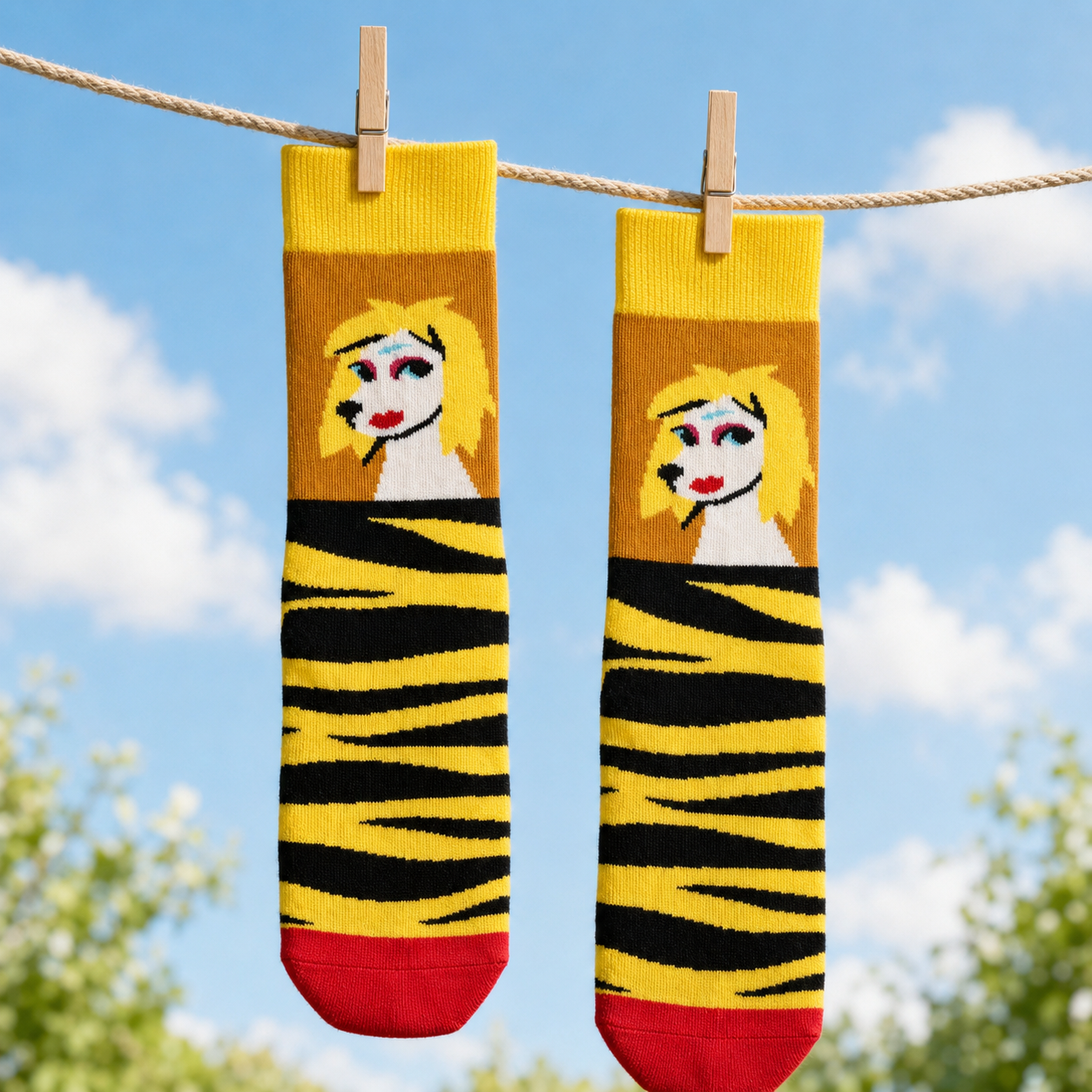 Madonna Dog Socks