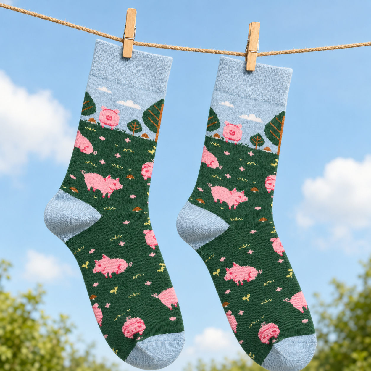Pig Farm Socks