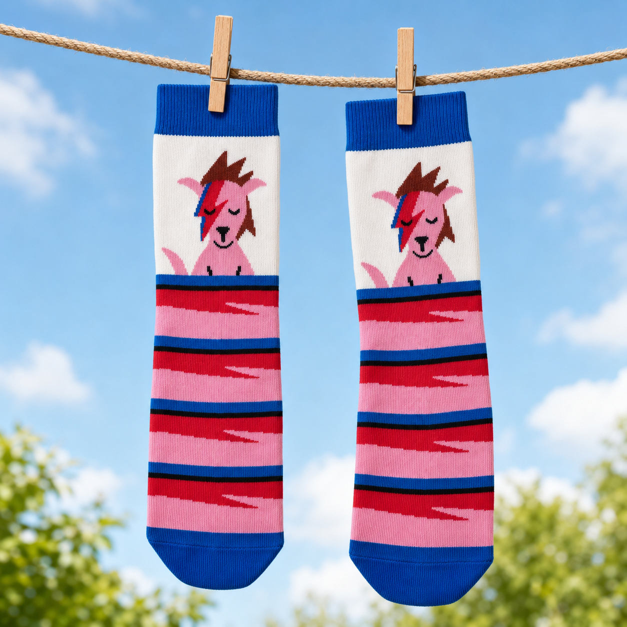 Bowie Dog Socks