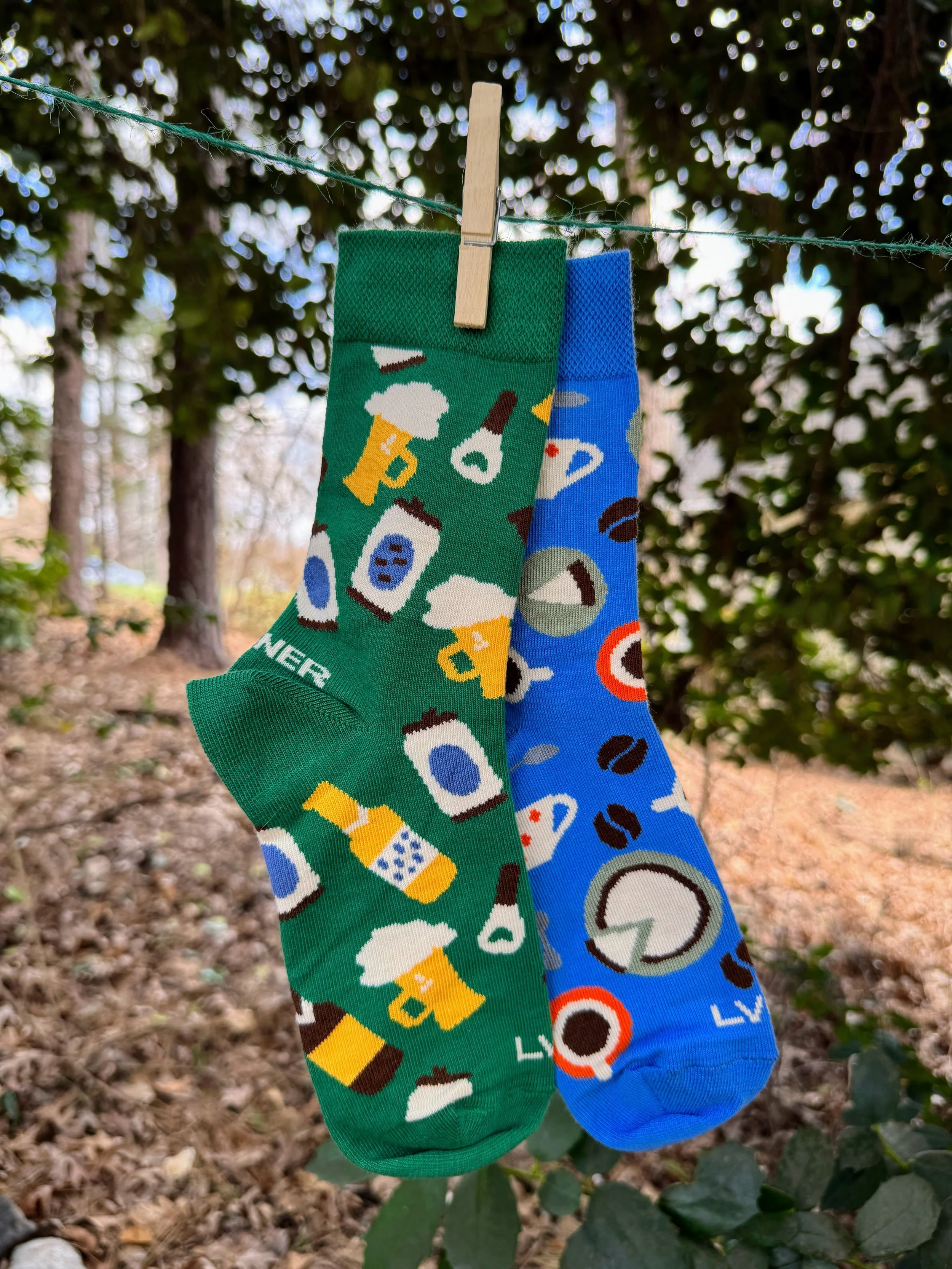 Coffee/Beer Socks (mismatched)